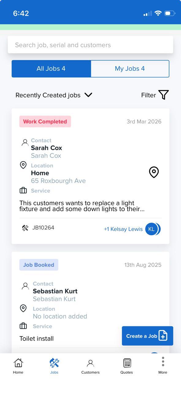 ServCraft mobile app